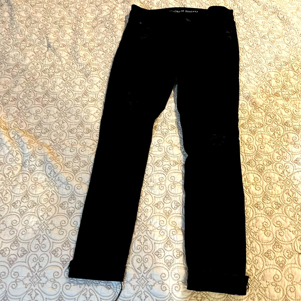 Articles of society Black Skinny Jean with cuff hem Size 27
